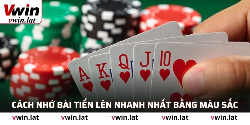 Cách nhớ bài tiến lên nhanh nhất bằng màu sắc